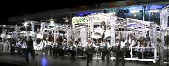 Silver Stars Steel Orchestra on stage