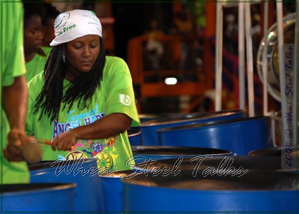 Tropical Angel Harps Steel Orchestra orchestra on stage