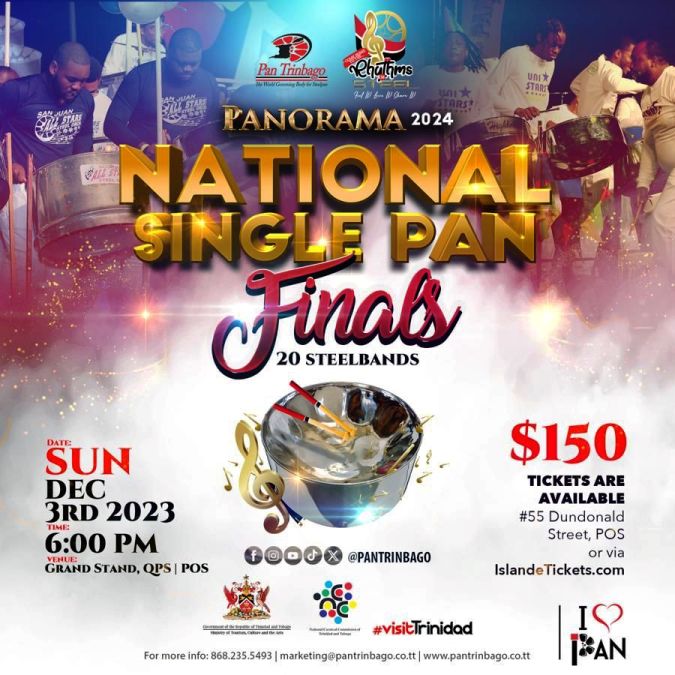 (2023) 2024 Single Pan Bands Finals flyer
