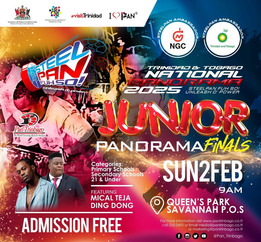 2025 Junior National 
								Steelband Panorama Finals Flyer