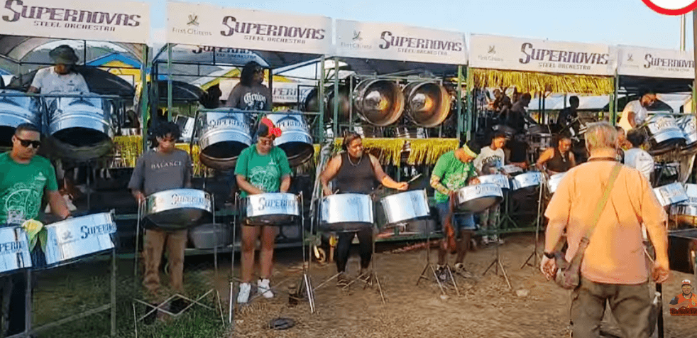 Supernovas Steel Orchestras on De Drag - with Radicle Tube - preparation for Finals - Panorama 2026