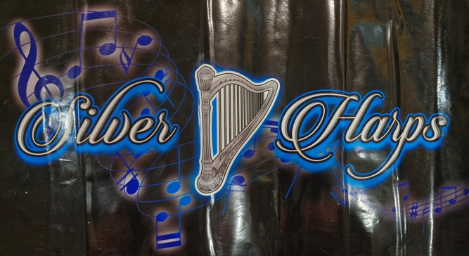 Silver Harps Steel Orchestra band logo - When Steel Talks