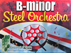 B Minor Steel Orchestra band logo - When Steel Talks