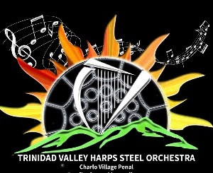 Trinidad Valley Harps band logo - When Steel Talks