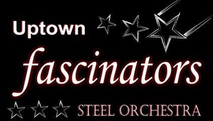 Uptown Fascinators Steel Orchestra band logo - When Steel Talks
