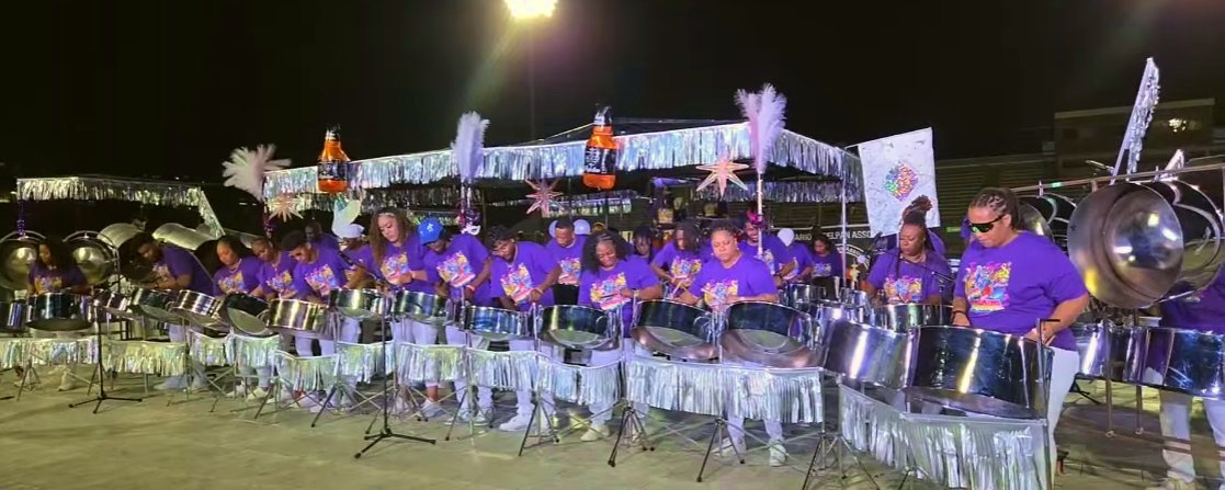 Pan Fantasy Steelband performs at Toronto Panorama Pan Alive 2026 on July 31 at the Lamport Stadium