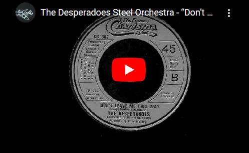 Desperadoes Steel Orchestra 45 label