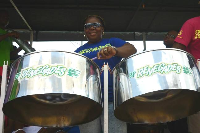 Candice Andrews-Brumant - captain of Renegades Steel Orchestra